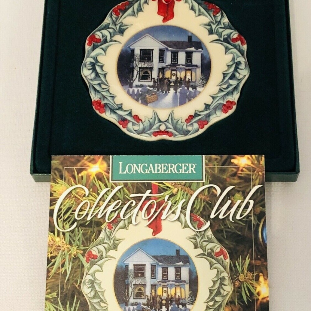 Longaberger Collectors Club Hometown 4 Ornaments